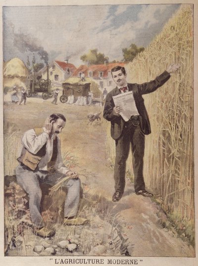 杂志LAgriculture Moderne的广告，Le Petit Journal，1897年4月4日（彩色版画） 作者 French School
