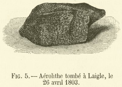 莱格勒的 Aerolithe 墓，1803 年 4 月 26 日（雕刻） 作者 法语学校