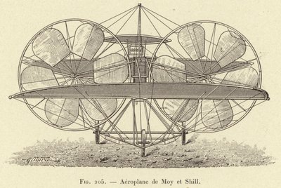 Aeroplane de Moy et Shill (engraving) 作者 法语学校