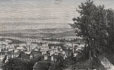 阿根 - 洛特-加龙省 - 雕刻在 "La France illustree: geographie, histoire, administration statistique" by V.A. Malt-Brown. 1884. 作者 法语学校