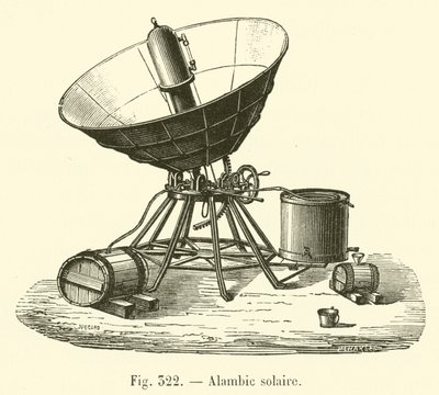 Alambic solaire（雕刻）。 作者 法语学校