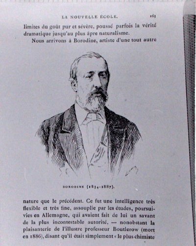 Aleksandr Borodin (1833-87), 插图来自Albert Soubies的 "L