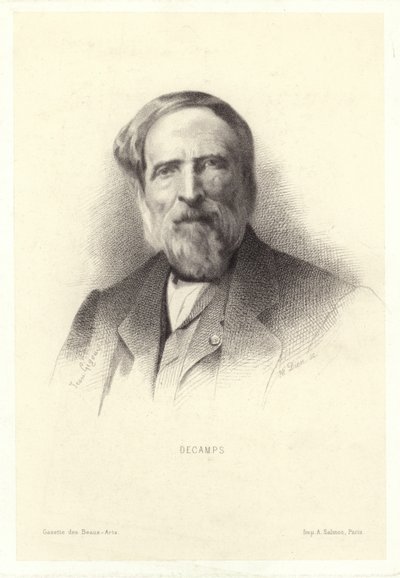 Alexandre-Gabriel Decamps，法国画家 作者 法语学校