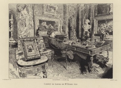 Alexandre Dumas the Younger在他的研究中 作者 法语学校