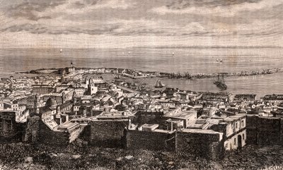阿尔及尔 - 阿尔及尔 - 阿尔及利亚 - 雕刻在 V.A. 麦芽棕色。 1884年 作者 法语学校