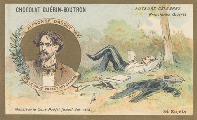 Alphonse Daudet（1840-1897），法国作家和剧作家，散文民谣“Le sous-prefet aux champs”的作者（1866） 作者 法语学校