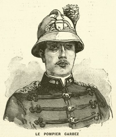 Alphonse Garbez, French firefighter (engraving) 作者 法语学校