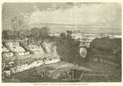 Amphitheatre de Syracuse (engraving) 作者 法语学校