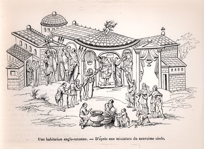 在9世纪的缩影之后，在诺曼人到来之前，英格兰的盎格鲁撒克逊家园 作者 法语学校