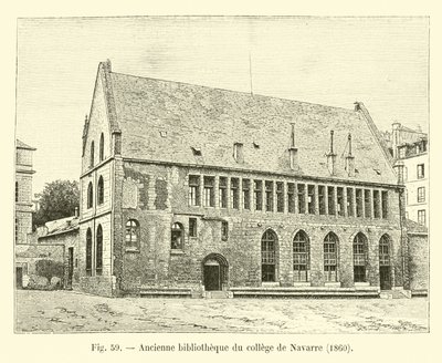 纳瓦拉学院旧图书馆，1860年 作者 法语学校