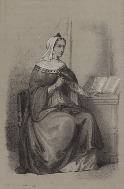 Anne De Comnene (engraving) 作者 法语学校
