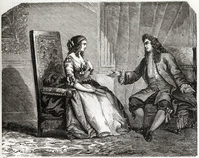 Enclos的 "Anne Ninon"（或Ninon de Lenclos或Ninon de Lanclos）。 作者 法语学校