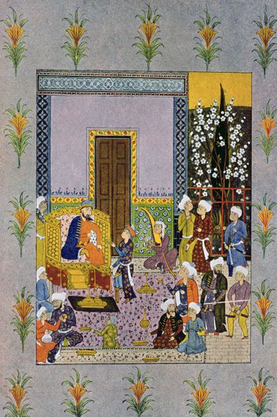 另一个迷人的Seance，插图来自阿拉伯之夜，1895年（彩色雕刻） 作者 法语学校
