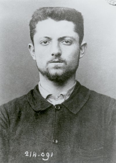 埃米尔亨利（1872-94）的人体测量肖像， 作者 法语学校