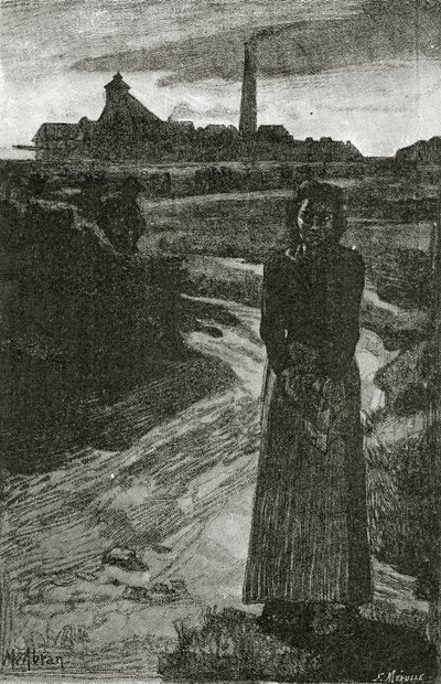 Anzin，19世纪（bw雕刻） 作者 法语学校