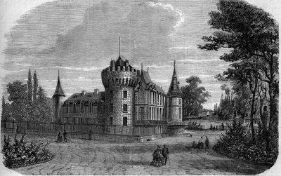 Architecture: exterior view of the castle of Rambouillet (14th-15th century, remanned during the century) 作者 法语学校