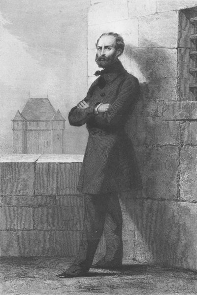 Armand Barbès，约1848年（雕刻）。 作者 法语学校