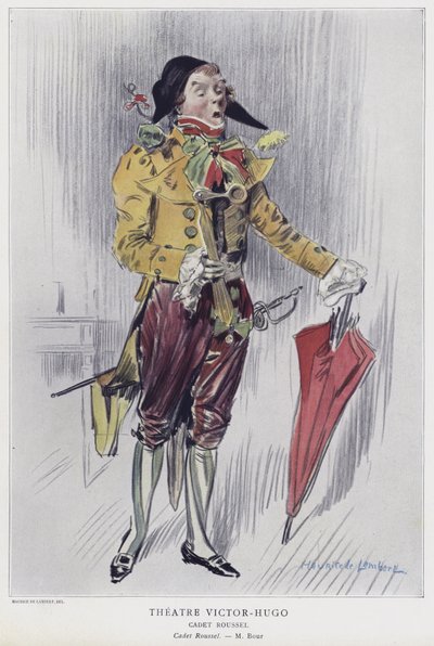 阿尔芒·布尔（Armand Bour）在1903年的Cadet Roussel担任主演 作者 法语学校