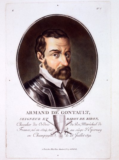 Armand de Gontaut，来自伟大的人物肖像，杰出的女性，以及法国令人难忘的主题，出版于1787-92 作者 法语学校