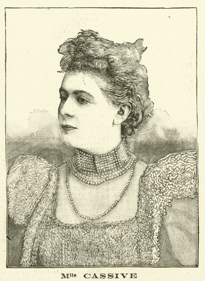阿曼德·卡西弗，法国女演员（版画） 作者 法语学校