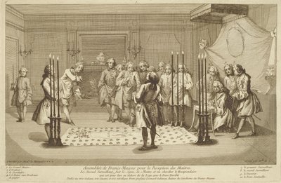 从宗教和习俗仪式c.1733开始，在大师启动前组装自由的石匠 作者 法语学校
