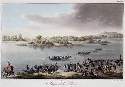 1809 年袭击 Lobau - 在“1809 年法国和奥地利之间的战争历史”中 作者 法语学校