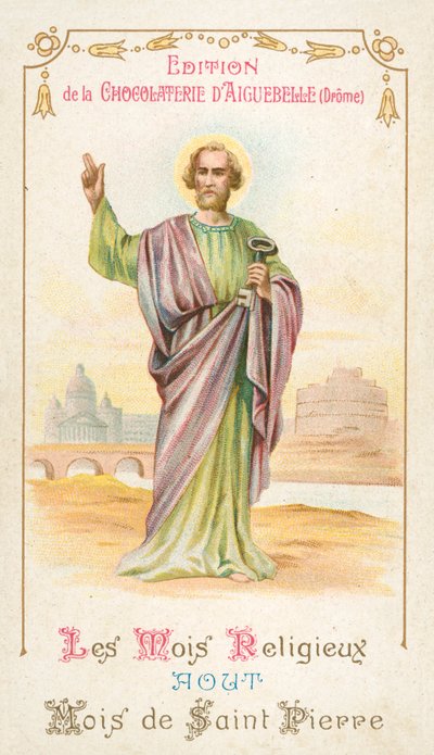 August, month of St Peter (chromolitho) 作者 法语学校