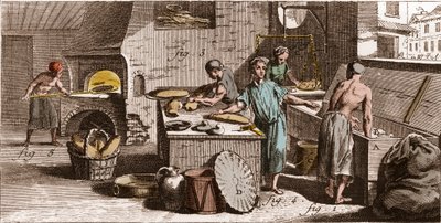 面包店--面包店--丹尼斯-狄德罗（1713-1784）和让-达朗贝尔（1717-1783）的《大百科全书，或科学、艺术和专业辞典》（百科全书或科学、艺术和专业辞典）。 作者 法语学校