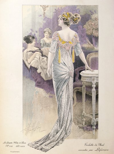 Les Grandes Modes de Paris舞会礼服 作者 法语学校