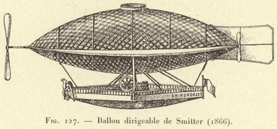 飞艇 by Smitter (1866)（雕刻） 作者 法语学校