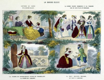 Barbe-Bleue - in “” Historiettes naïves et enfantines”” by Perrault, ed. Haguenthal 作者 法语学校