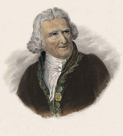 Baron Antoine Augustin Parmentier (1737-1813), French pharmacist, dietetician and agronomist. in “Portraits des Hommes Useilles” 作者 法语学校