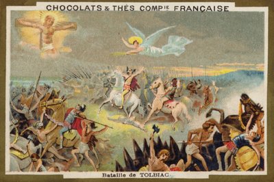 Battle of Tolbiac (chromolitho) 作者 法语学校