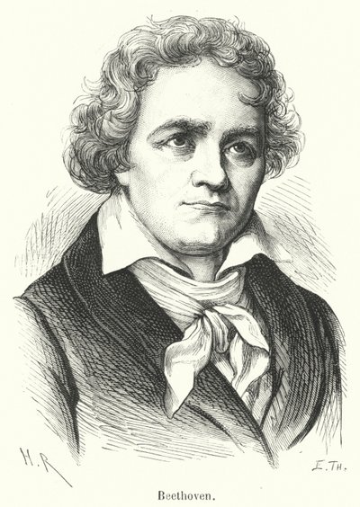 Beethoven (engraving) 作者 法语学校