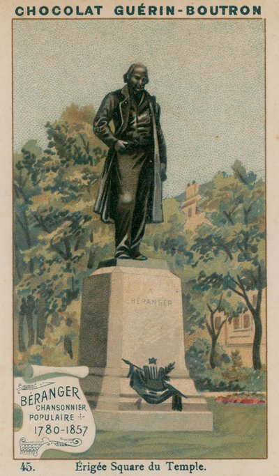 Beranger，Popular Songwriter，1780-1857，Temple Erigee Square 作者 法语学校