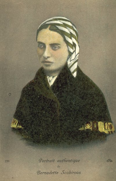 Bernadette Soubirous (colour litho) 作者 法语学校