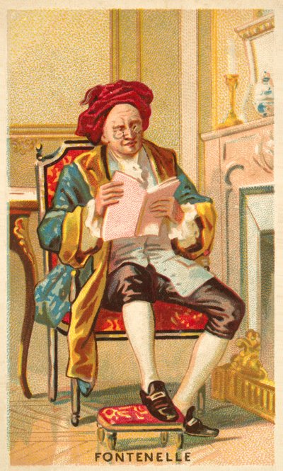 Bernard le Bovier de Fontenelle, French writer (chromolitho) 作者 法语学校