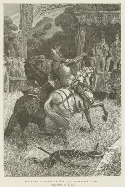 Bertrand du Guesclin来感谢公爵 作者 法语学校