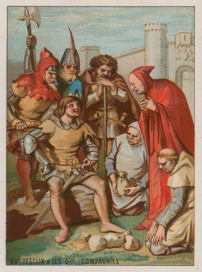 Bertrand du Guesclin说服自由公司团结起来 作者 法语学校