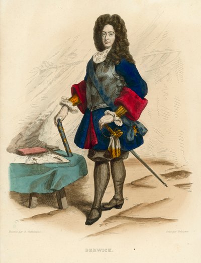 Berwick (coloured engraving) 作者 法语学校