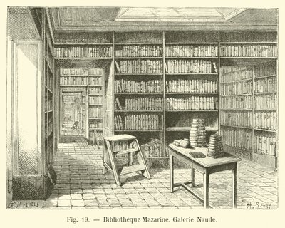 Mazarine图书馆，Naude画廊 作者 法语学校