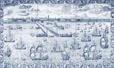 1695年8月11日敦刻尔克的轰炸（陶瓷） 作者 法语学校