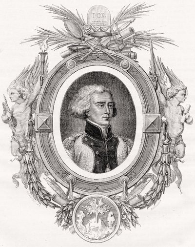 Conegliano公爵Bon-Adrien Jeannot de Moncey，由Linard创作的Pannemaker-Ligny，来自Louis Blanc的“Histoire de la Revolution Francaise”（1811-82） 作者 法语学校