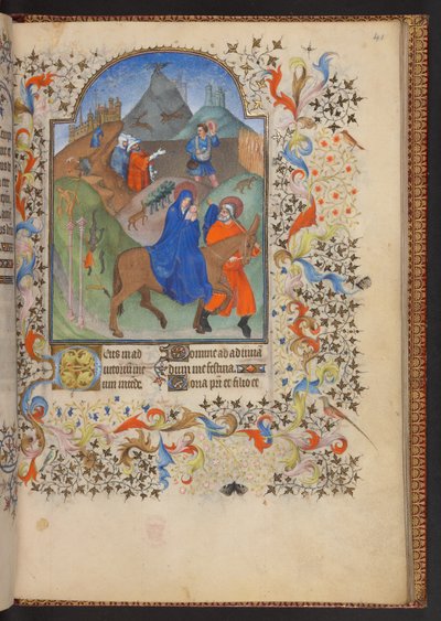 小时记》，Add MS 32454 f.41r, 法国 作者 法语学校
