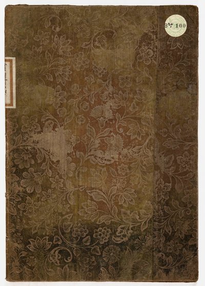 卢卡公爵宫礼仪书，卢卡，1805年（刺绣纺织品和纸） 作者 法语学校