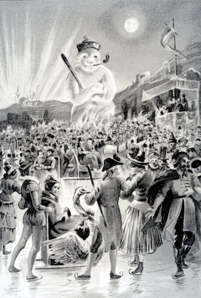 布达佩斯，插图从雪人乔治沙，1887年 作者 法语学校