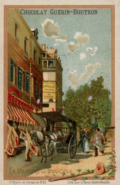 屠夫的马车(chromolitho) 作者 法语学校