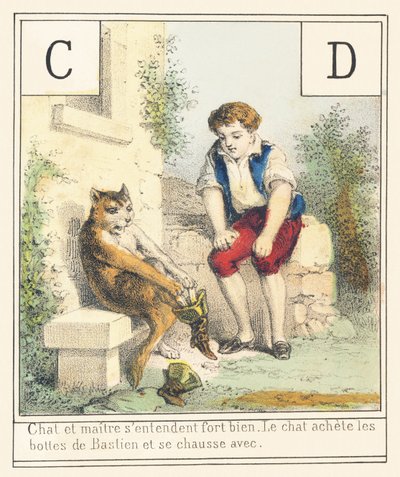 CD：猫和主人相处得很好猫芽巴斯蒂安（Bastien）的靴子， 作者 法语学校