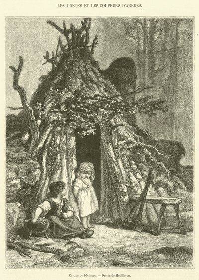 伐木工人小屋（雕刻） 作者 法语学校