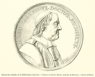 皇家图书馆奖章柜，Jacques de Sainte-Beuve，Bertinet 奖章（雕刻） 作者 法语学校